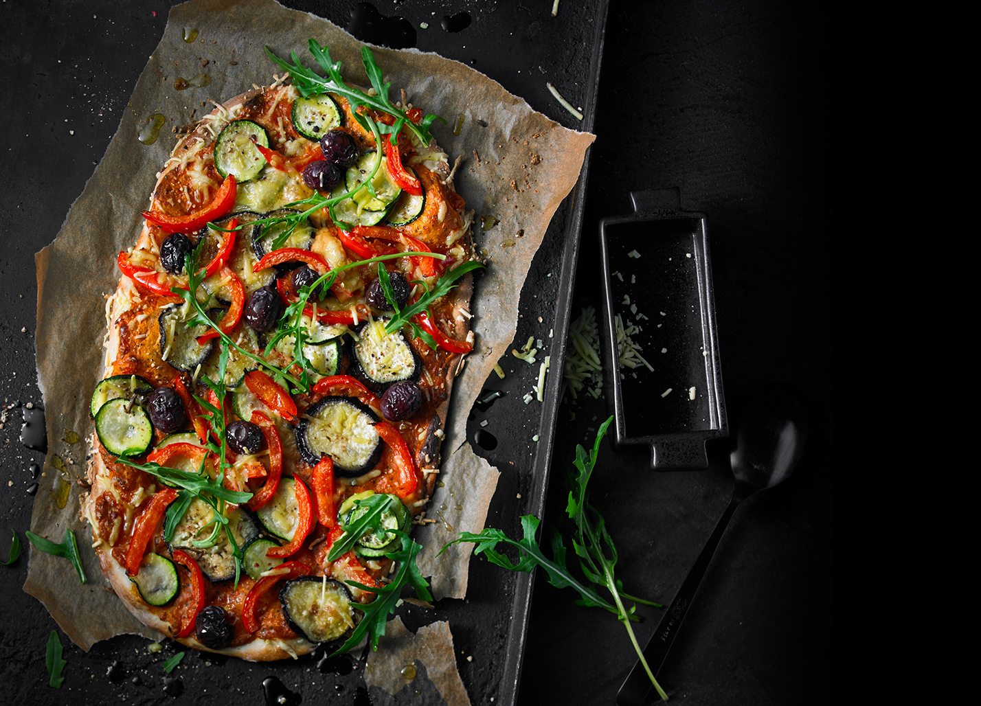 Flammkuchen Style Antipasti Vegan